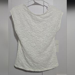 Chic White Lace Women's Tunic